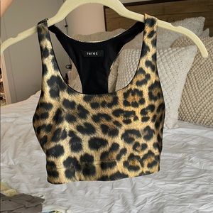 Terez Cheetah Print Sports Bra